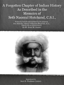 A forgotten chapter of Indian history as described in the memoirs of Seth Naomul Hotchand.pdf
